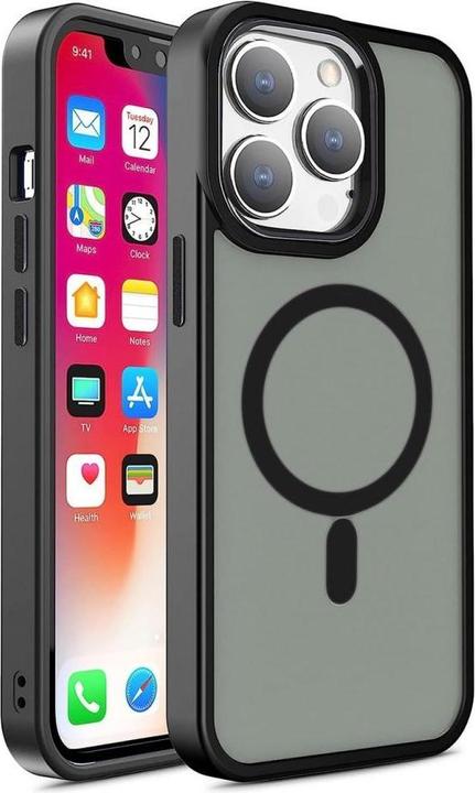 Produktbild Hurtel Magnetic Color Matte Case for iPhone 15 - black (Apple iPhone 15)