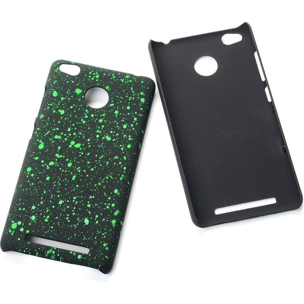 König Design Handy Hülle Schutz Case Bumper Etuis für Xiaomi Redmi 3 Pro 3D Sterne Grün Neu (Xiaomi Redmi 3 Pro), Smartp...