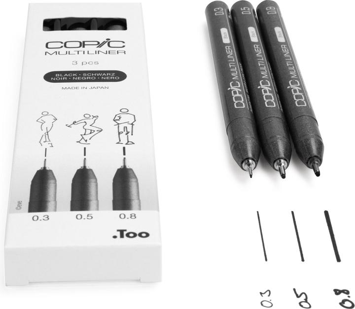 Immagine prodotto Copic Multiliner (Nero, 3x)
