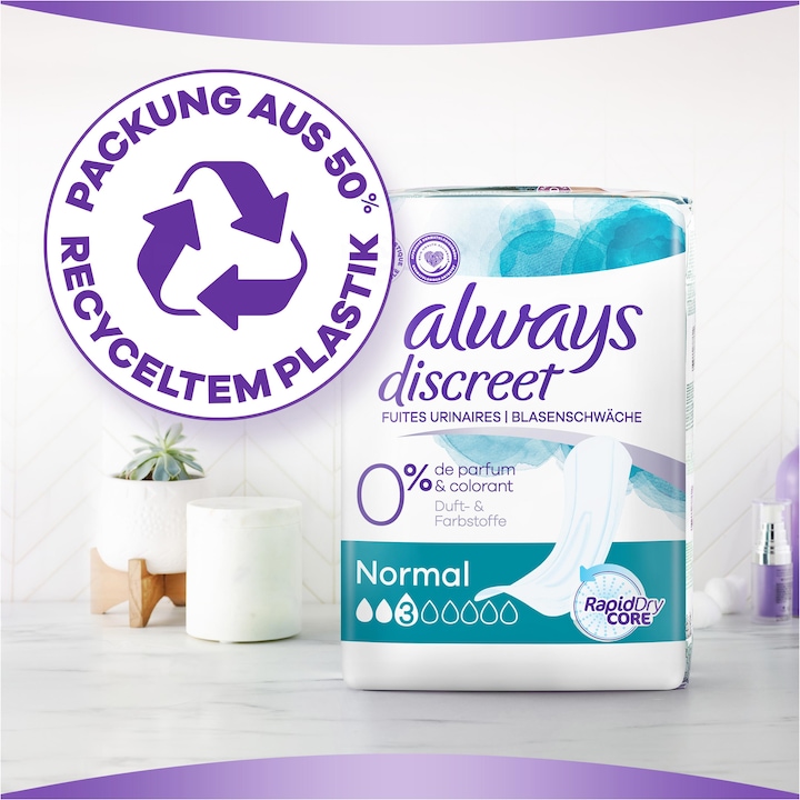 Image du produit Always Discreet 0% (8 x, Large plus)