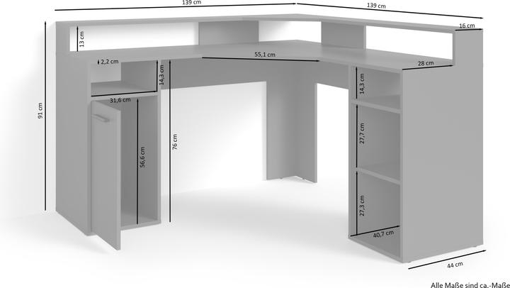 Image du produit ByLiving Fox (139 x 139 x 91 cm)