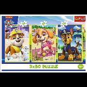 Produktbild Trefl Puzzle 3 x 50 – Paw Patrol (150 Teile)
