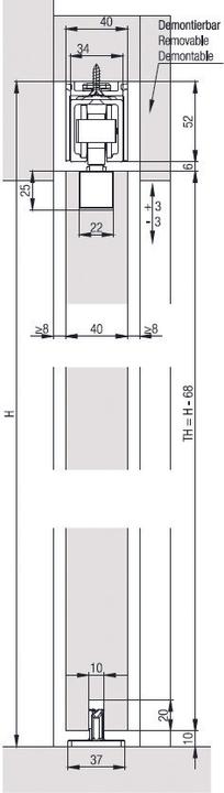 Actual product image HAWA Complete set Junior 100B Pocket
