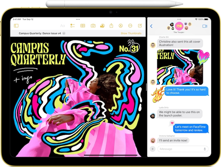 Actual product image Apple iPad 2022 (10th Gen) (WLAN only, 10.90", 64 GB, Yellow)