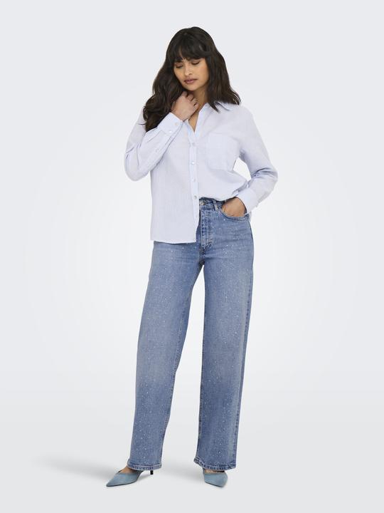 Actual product image Only ONLJUICY Hohe Taille Weiter Beinschnitt Jeans Jeans mit weitem Bein (W30/L32)