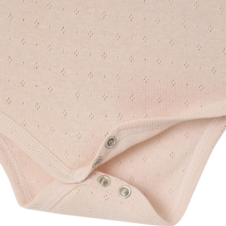 Produktbild Vertbaudet Bio-Kollektion: 2er-Pack Baby Langarmbodys mit zartem Lochmuster (98)