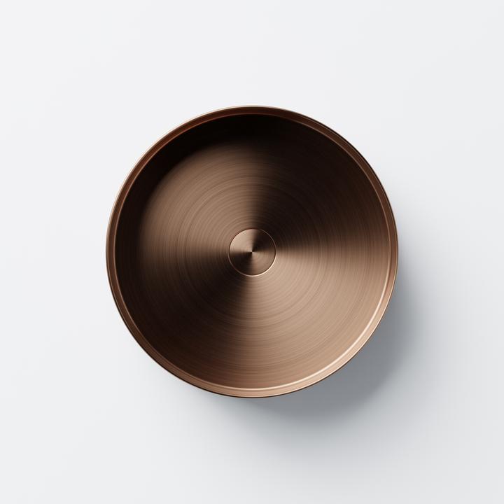 Produktbild Steinberg Série 442 lavabo à poser, rond, acier inox, sans trou pour robinet, sans trop-plein, 400x400x110mm (400 mm, 400 mm)