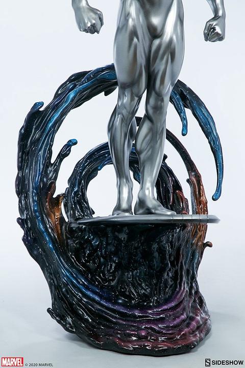 Actual product image Sideshow Marvel statuette Silver Surfer 65 cm