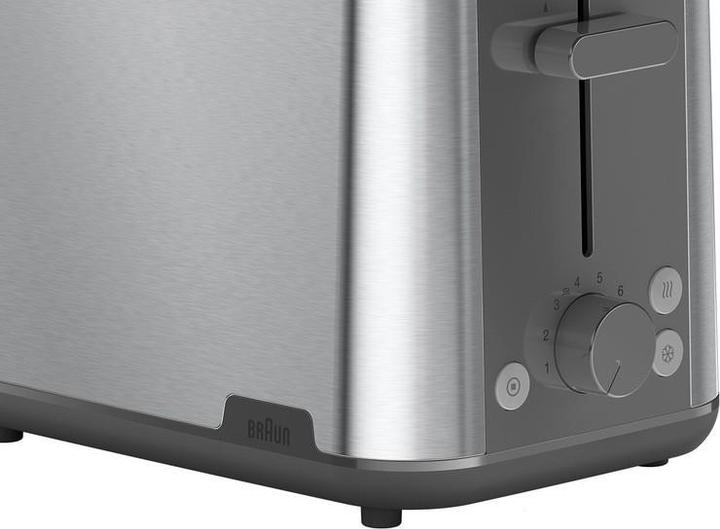 Produktbild Braun Toaster PurShine HT 1510 GY (edelstahl/grau, 900 Watt, f?r 2 Scheiben Toast)