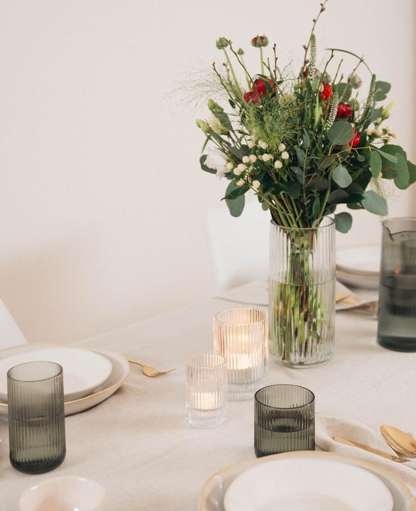 Image du produit Esmée Bougie chauffe-plat en verre avec rainures