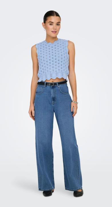 Actual product image Only Regular fit Round neck Tote bag Knitted top (XL)