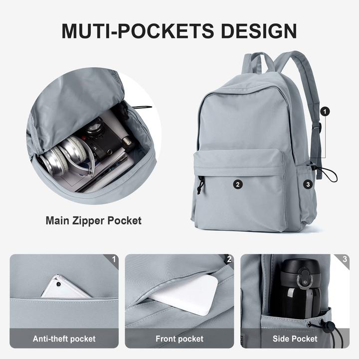 Produktbild Only-Bags.Store Schulrucksack, lässige Reiseschultaschen Laptop Rucksack Leichter Rucksack