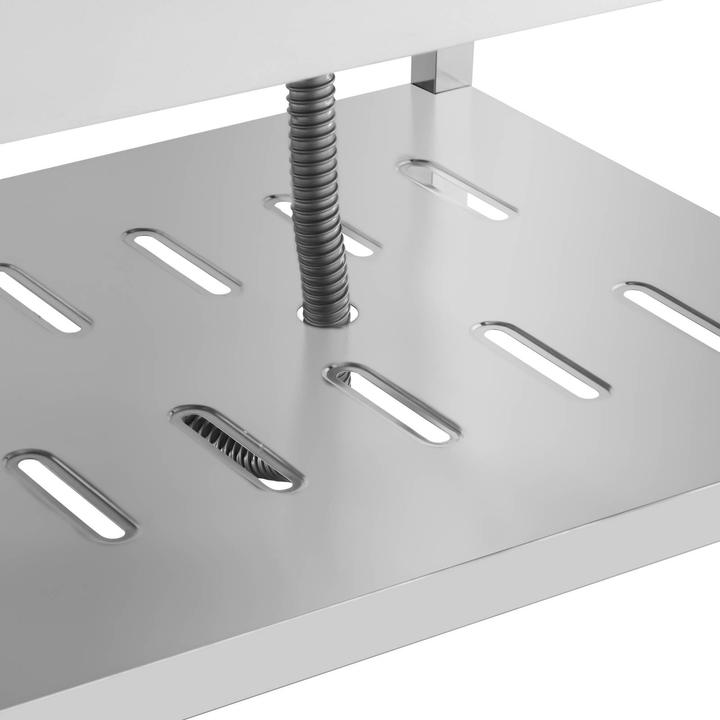 Immagine prodotto Royal Catering Spültisch Spülbecken Edelstahlspüle Gastrospüle mit Regal 140 x 70 cm