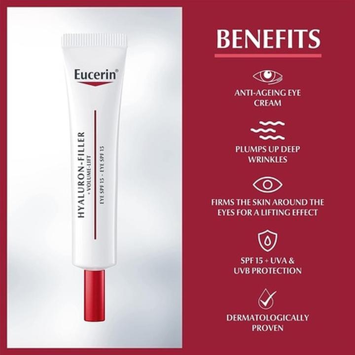 Immagine prodotto Eucerin Filler di ialurone + aumento del volume (Crema per la cura degli occhi, 15 ml, Giorno)