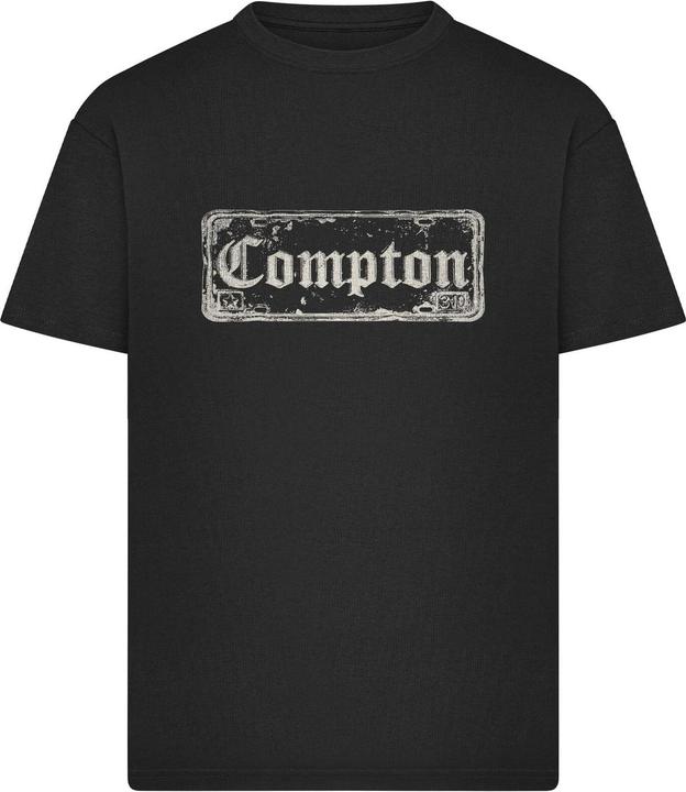 Actual product image MT Compton License Plate Oversize Tee black XL (XL)