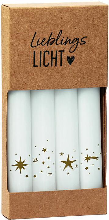Brunnen 4er-Set Stabkerzen - Sterne (4 Stk.)