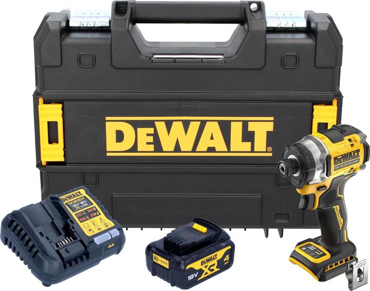 Produktbild DeWalt DCF 860 M1T Akku Schlagschrauber 18 V 282 Nm 1/4" Brushless + 1x Akku 4,0 Ah + Ladegerät + (Schlagschrauber)