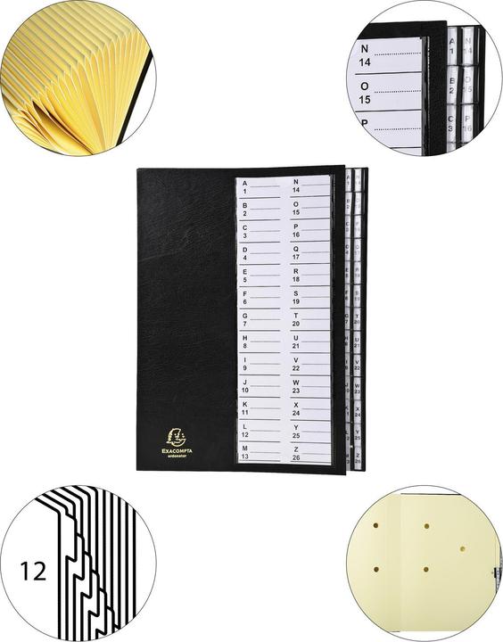 Actual product image Exacompta Folders with pleated spine (A4, 64x)