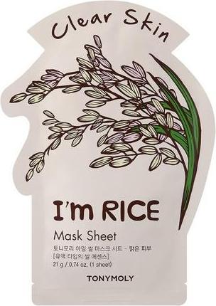 Produktbild Tony Moly TONYMOLY I'm Rice Clear Skin Real Sheet Mask
