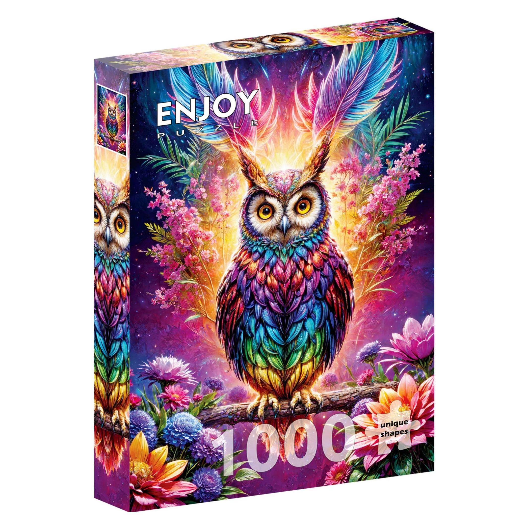 Enjoy Puzzle Puzzel 1000 Stukjes - Neon Uil (1000 onderdelen)