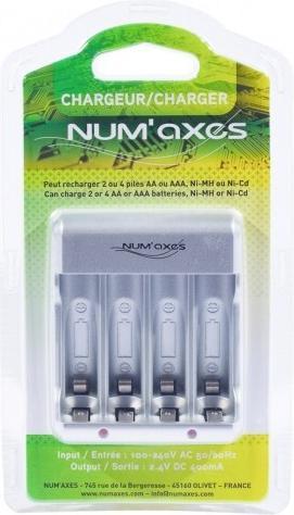 Produktbild Num'axes Ladegerät für 2 oder 4 Batterien (AA, AAA)