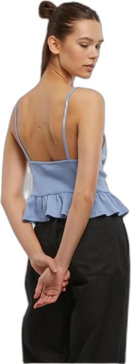 Produktbild Urban Classics Ladies Waffle Pique Ruffle Top - 137877 (4XL)