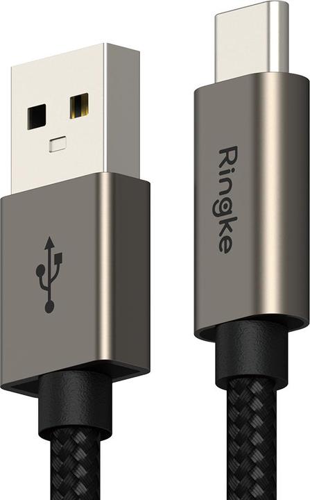 Immagine prodotto Ringke - Data Cable - USB to Type-C, 60W, 2m - Black (2 m, 60 W)