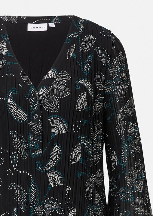 Image du produit Comma Kleid Blusenkleid in Plissee-Optik (36)