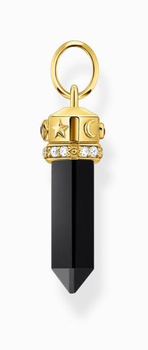 Immagine prodotto Thomas Sabo Ciondolo con onice sfaccettata placcato oro (Argento 925/argento)