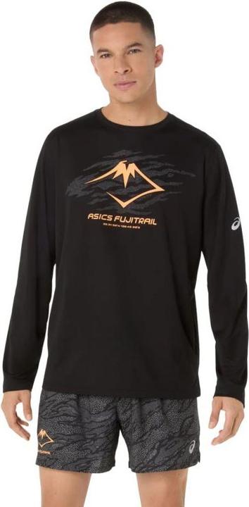 Actual product image ASICS Performance Fujitrail Logo Langarm-Oberteil Schwarz (M)