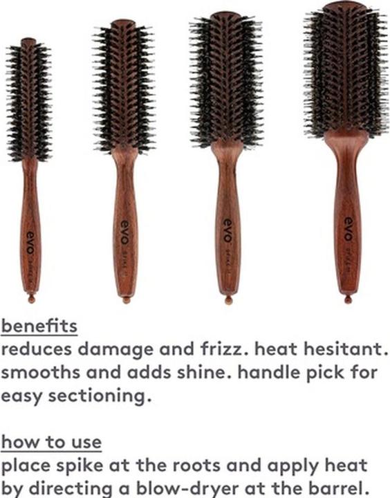 Produktbild Evo brushes - spike nylon pin bristle radial brush