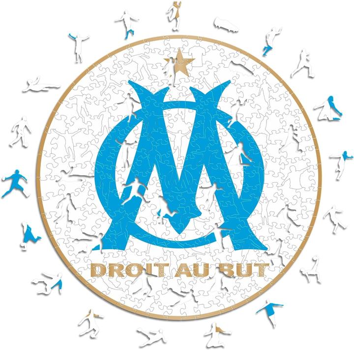 Image du produit Iconic Olympique de Marseille - Logo - Puzzle en bois Taille L (500 pièces) (500 pièces)
