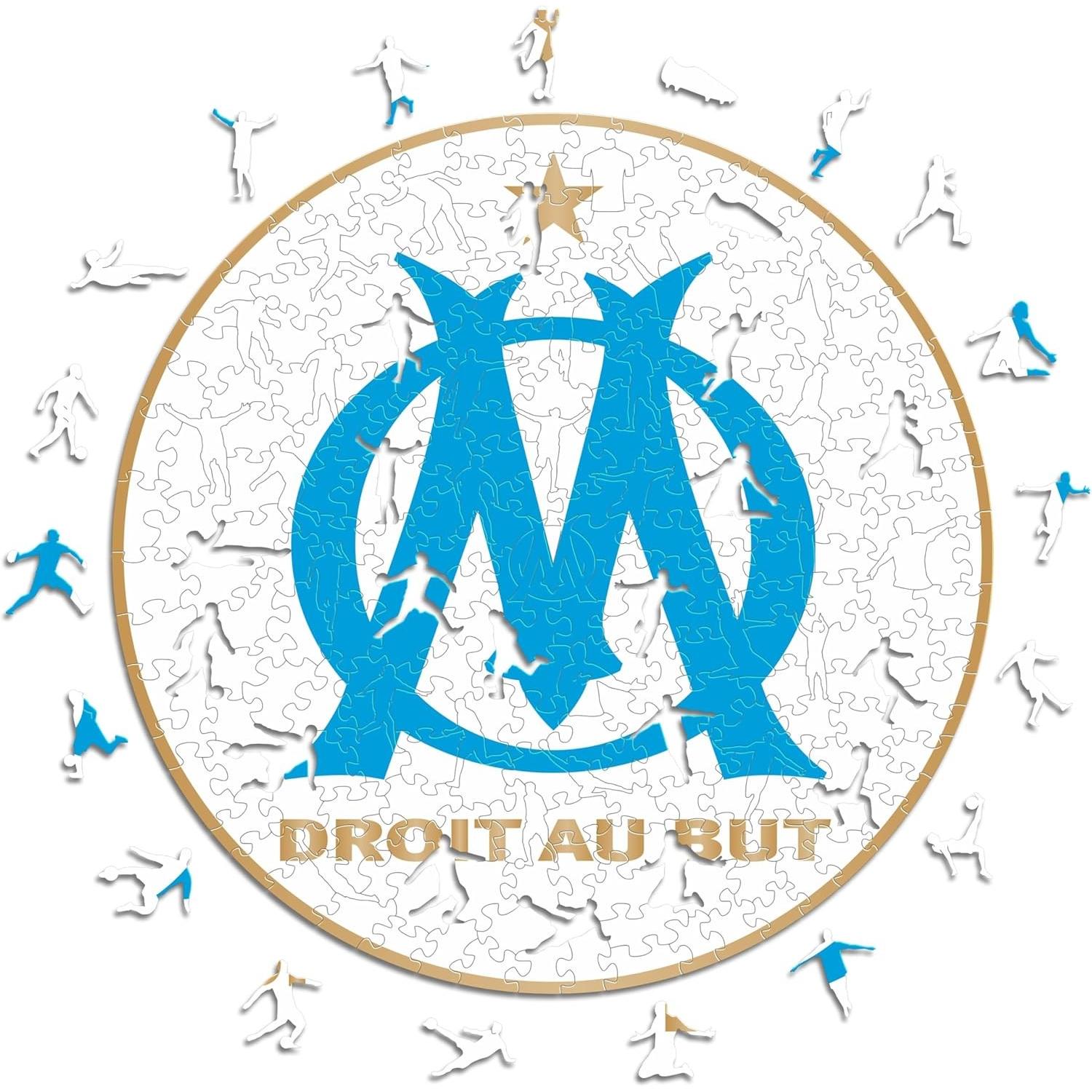 Iconic Olympique Marsiglia - Logo - Puzzle in Legno Taglia L (500 Pezzi) (500 pezzi)