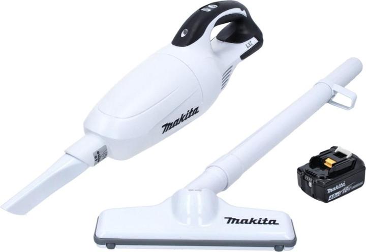 Produktbild Makita DCL 181 FM1W Akku Staubsauger 18 V Weiss + 1x Akku 4,0 Ah - ohne Ladegerät