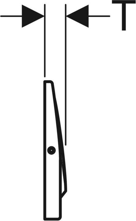 Actual product image Geberit Bed plate Mambo screwable stainless steel 115.751.00.1