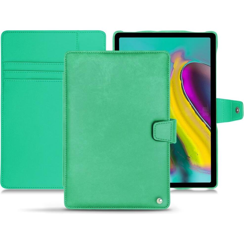 Noreve Lederschutzhülle Wallet (Galaxy Tab S5e), Tablet Hülle, Grün