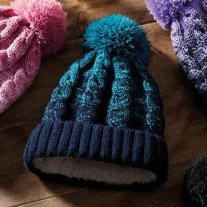Actual product image Beechfield Pom pom hat With gradient (One size)