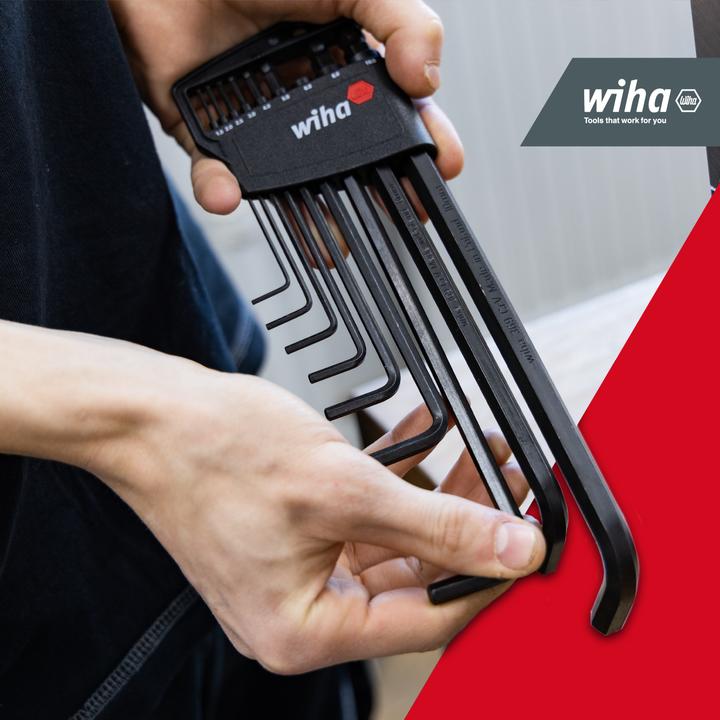 Actual product image Wiha Angled hex key set with ball point