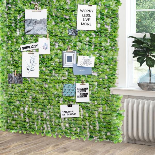 Produktbild Outsunny Sichtschutz Künstliche Hecke Wanddekoration (300 cm)