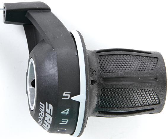 Actual product image Sram MRX Comp twist grip shifter 5-speed, Shimano compatible