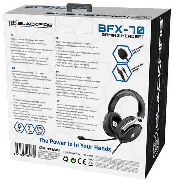 Actual product image Ardistel Headsets Micro Gaming Bfx-70 Black (Cable)