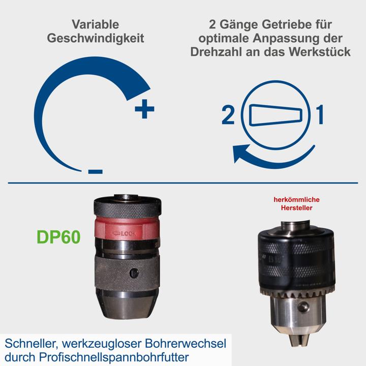 Actual product image Scheppach DP60 Bench drill 220-240V 50Hz