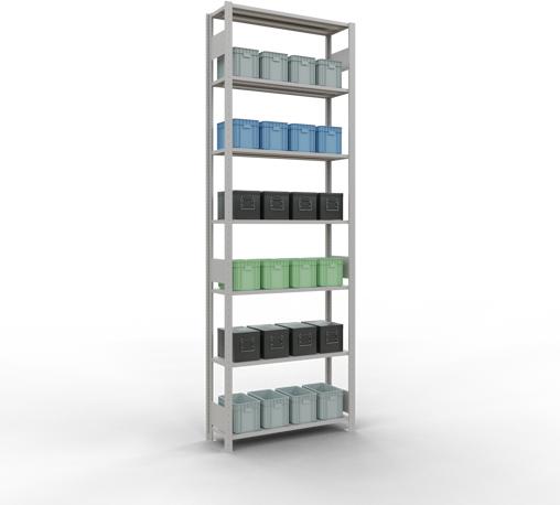 Actual product image Schulte Lagertechnik MULTIplus85 basic racking system with length ledgers