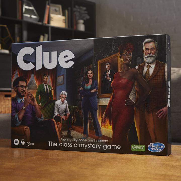 Actual product image Hasbro Gaming Cluedo board game, redesigned Cluedo for 2-6 players, detective game, family game for children and (Italian, 2 - 6 Players)