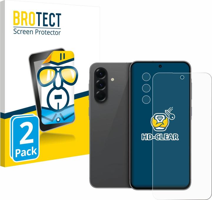 BROTECT Schutzfolie Displayschutz Displayschutzfolie Folie Klar Transparent (2 Stück, Samsung Galaxy A56)