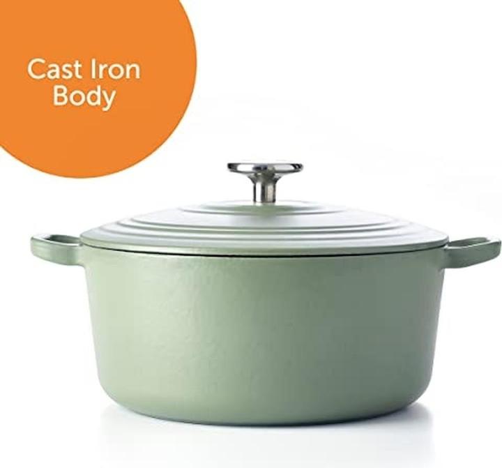 Actual product image BK Bourgogne Braadpan - 28 cm - Olive Green (28 cm, Casserole + Stewpot, Cast iron)