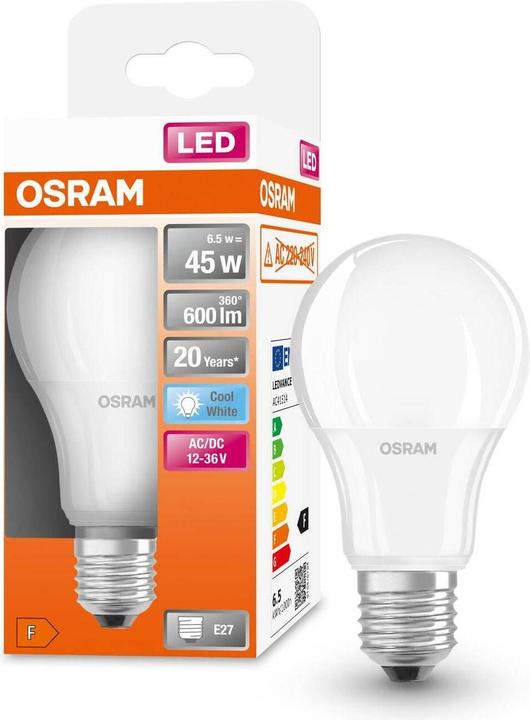 Image du produit Osram Classique de l'étoile (E27, 6.50 W, 600 lm, 1 x, F)