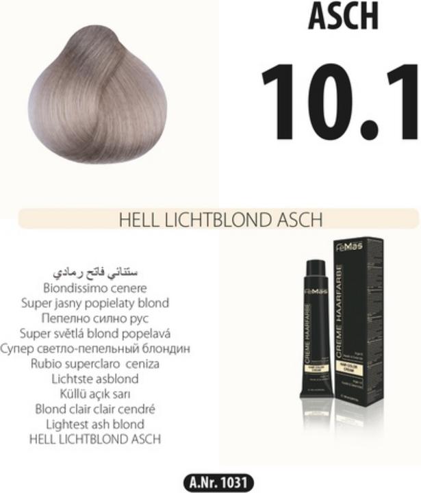 Produktbild FemMas (10.1) Haarfarbe Hell Lichblond Asch 100ml (Hellblond asch)