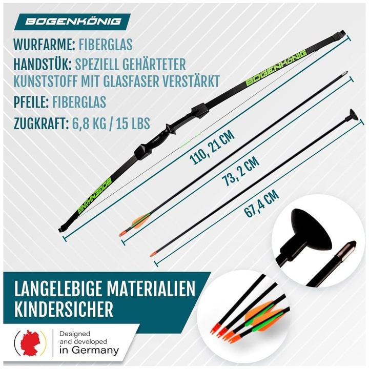 Immagine prodotto Bogenkönig Bogenschiess-Set 15 lbs
