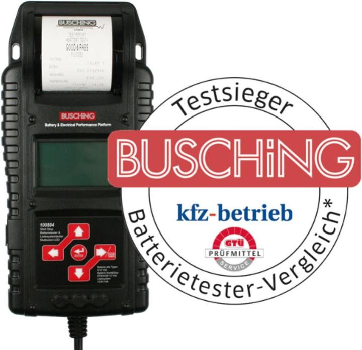Produktbild Busching Start Stop Batt./Ladesystemtester Multicolor-LCD |100804 (12V, 24V)